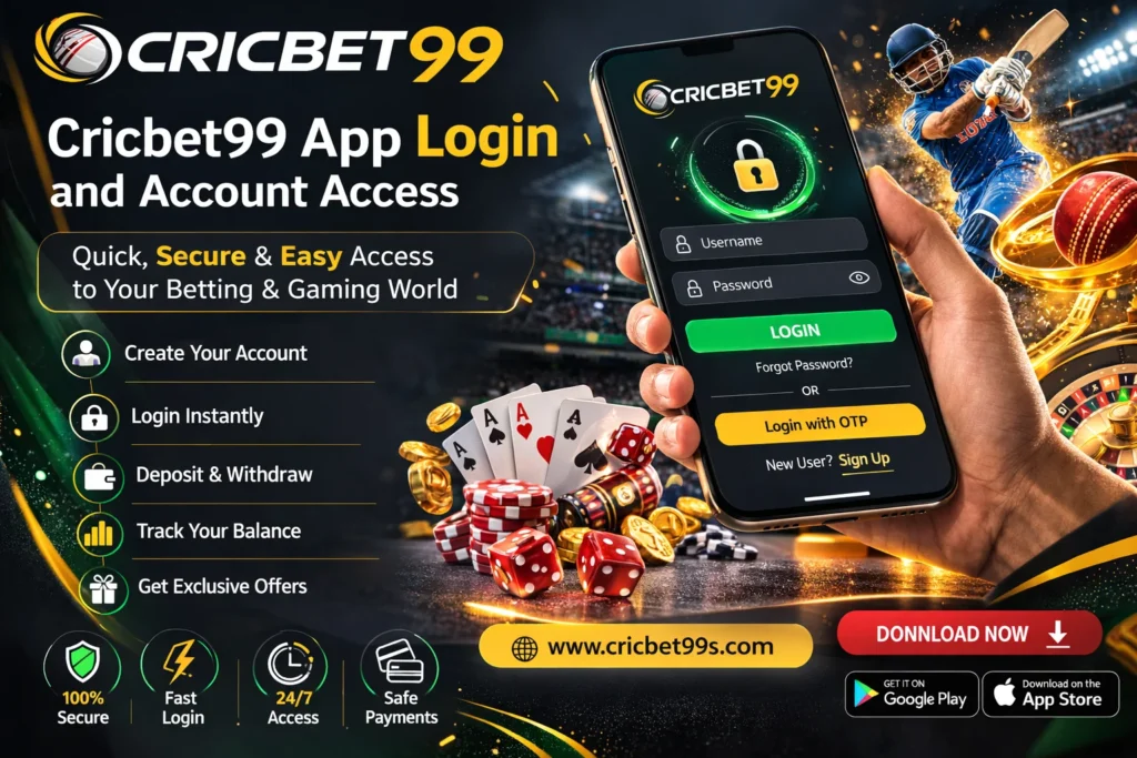 Cricbet99 App Login and Account Access