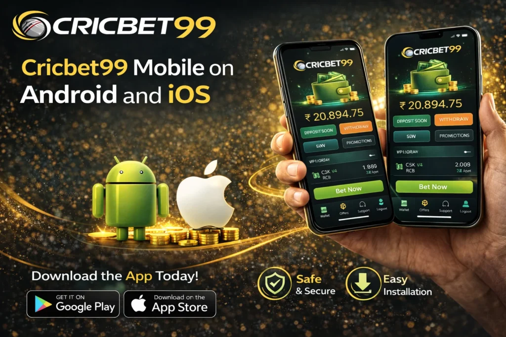 Cricbet99 Mobile on Android and iOS