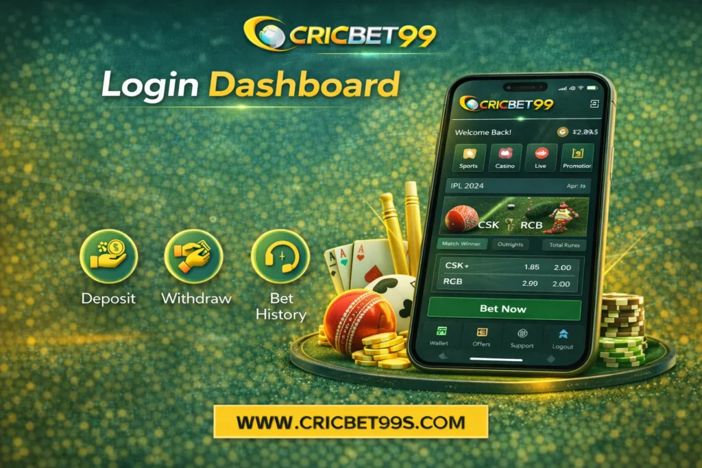 cricbet 99 login dashboard