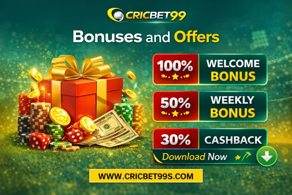 cricbet99 - bonuses and offers